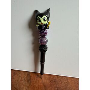 Maleficent Beaded Pen – Disney Villain Doorables Gothic Kawaii Ballpoint Pen